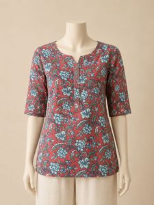Floral Print Kurta