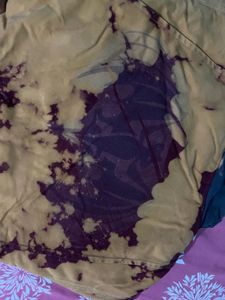 Unique Bleached Bomber Jacket