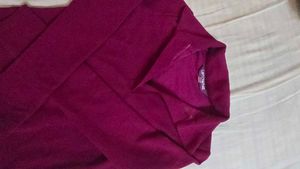 Uptownie Magenta Pink Collared Polo Top