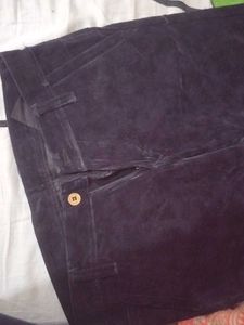 Dark Blue Velvet Pants