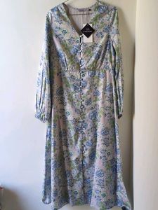Floral Button-Down Maxi Dress