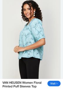 VAN HEUSEN Womens top in sky blue