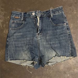 Blue Denim Cut-off Shorts