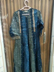 Elegant Blue Printed Kurta
