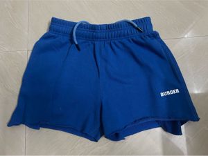 Burger Bae Blue Athletic Shorts