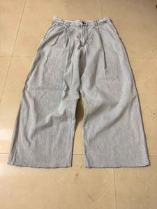 Wide Leg Light Wash Denim Pants
