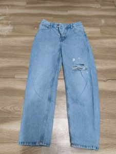 Distressed Light Wash Jeans