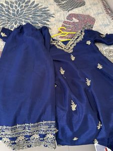 Embroidered Blue Kurta