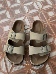 brown slippers