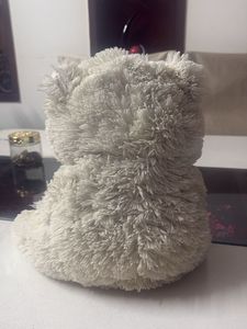 Adorable Grey Teddy Bear with "Love" Heart