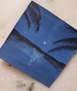 moon night painting