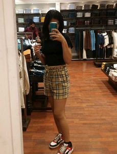 Black Ribbed Crop Top