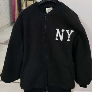 Cozy NY Fleece Bomber Jacket