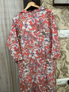 Floral Print Cotton Kurta set with  pant