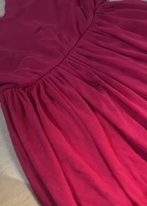 Elegant Pink Flowy Dress