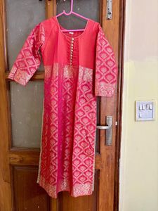 Fabulous Reddish Pink Kurta Set-Fixed price
