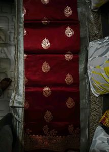 Elegant Red Banarasi Silk Saree