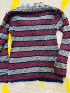 Vintage Patterned Knit Cardigan
