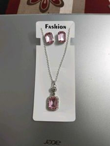Elegant Pink Stone Necklace