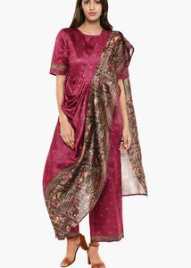 Super classy Indo Western saree jumpsuit.