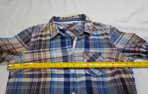 Esprit Long-Sleeve Multi-Color Plaid Shirt