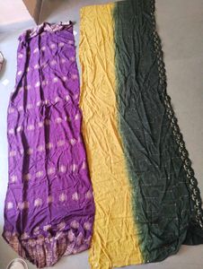 Beautiful Purple &amp; Yellow duppta