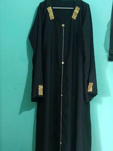 Elegant Black Abaya Gown. free delivery