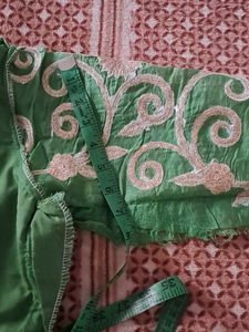 Green Embroidered Suit