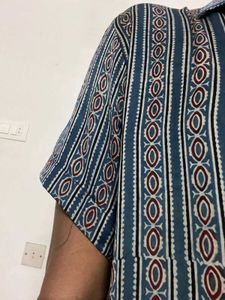 Ajrak Modal Silk Shirt