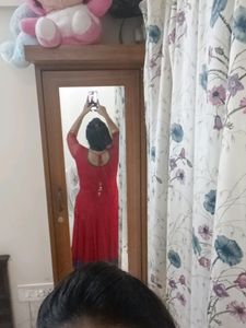 Red Anarkali Dress
