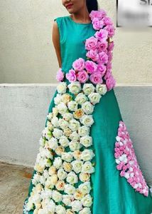 floral dress for photo shoot birthday party