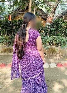 Elegant Purple Bandhani Print Kurta Set