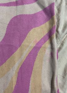 New Pink Patterned Midi Dress