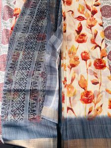 Beautiful Floral Print Saree