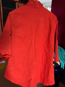 Orange Polo Shirt Tunic