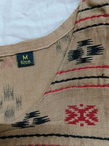 Avaasa Ethnic Printed Kurta with Tassels