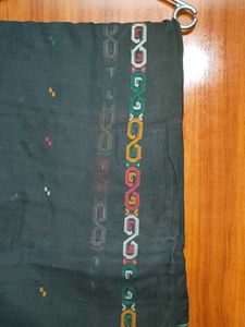 Elegant Dark Saree with Border