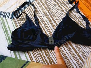 Sleek Black Triangle Bra