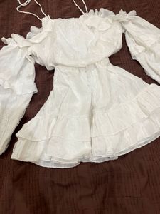 cold shoulder mini dress