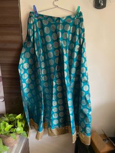 green lehenga custom made