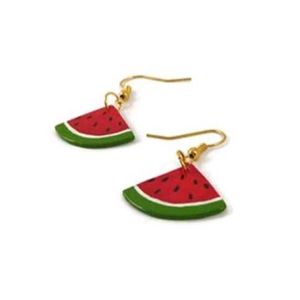 Cute Watermelon Slice Earrings