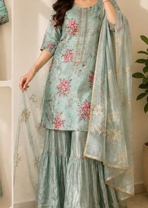 Elegant Floral Print Kurta Set with Dupatta