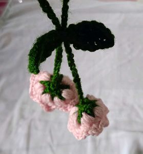Crochet Cherry Blossom Charm