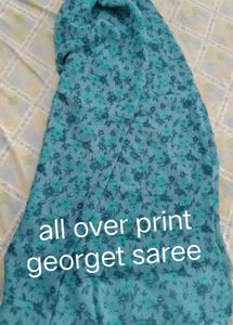Beautiful Floral Print saree