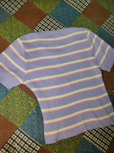 Cute Striped Knit Top