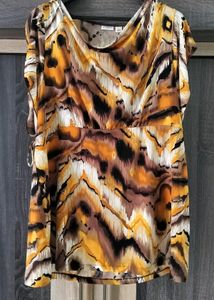 CATO Professional TIGER Print Short Sleeve Dress