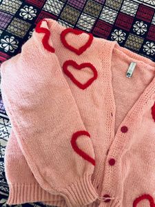 Pink Heart Cardigan🎀