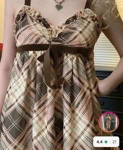 Cute Plaid Mini Dress
