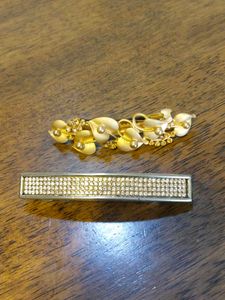 Elegant Hair Clips in Gold and Silver Shades150