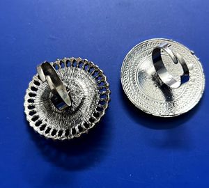 Silver Plated Adjustable Finger Rings (Set Of 2)